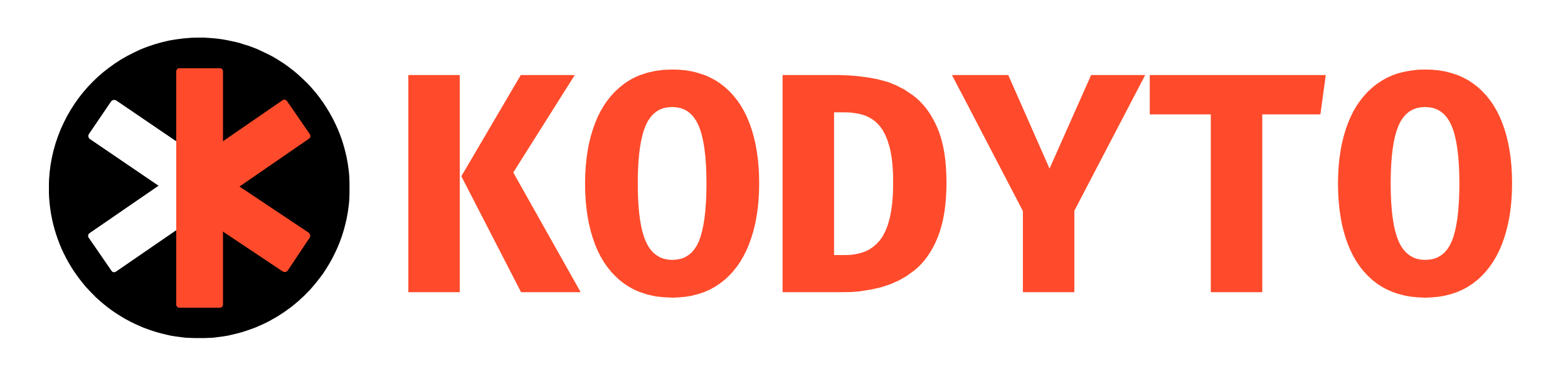 Logotipo de Kodyto. Blanco.
