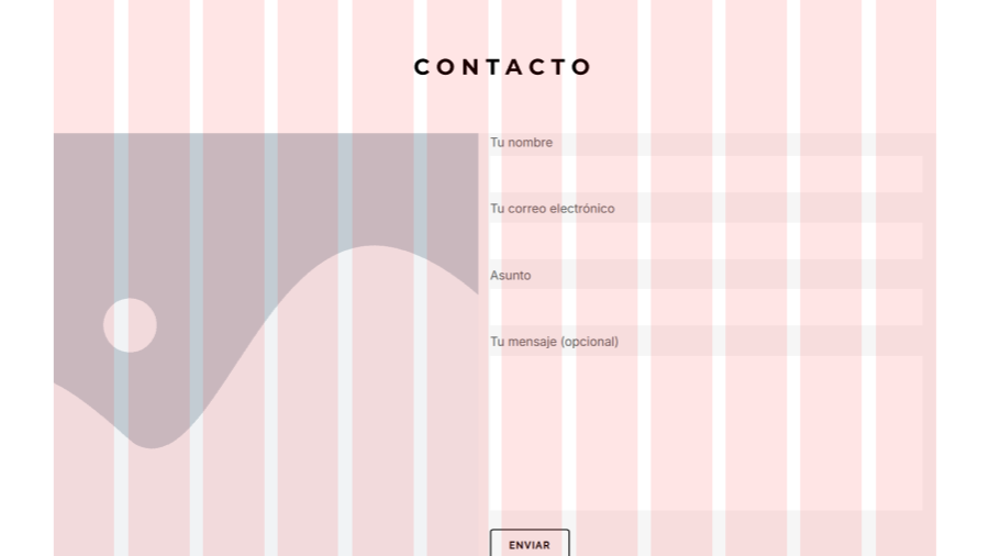 Sección de contacto en el diseño de Kodyto, fase preliminar.