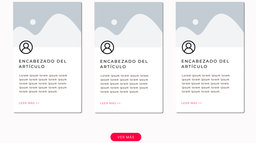 Cards para los artículos del blog en el primer restyling de la web de Kodyto.