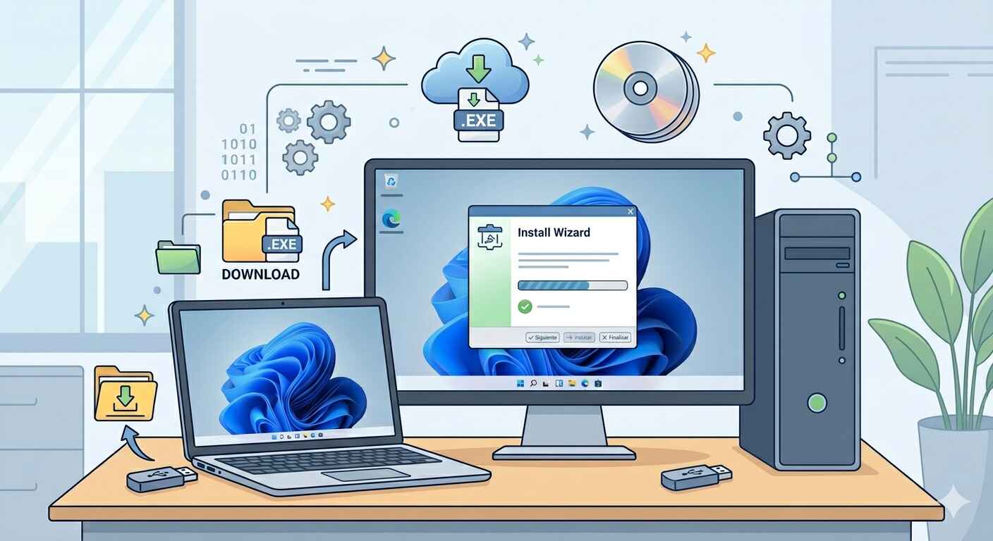 Formas de instalación en Windows alternativas a la tienda de aplicaciones de Microsoft.